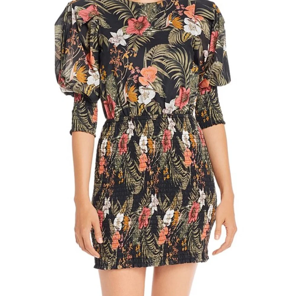 Rebecca Minkoff Geneva dress in black whip multi size XS. - Picture 3 of 4